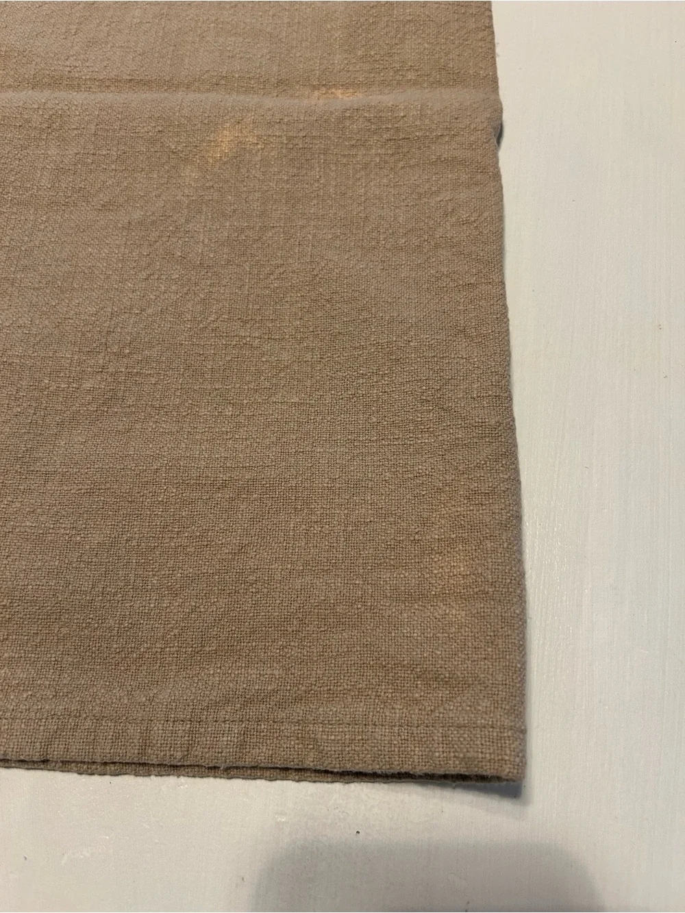Pottery Barn 8 Cotton Napkins in Warm Taupe